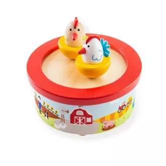 Bigjigs Toys - Fa zenélődoboz - farm - JátékManufaktúra
