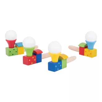 Bigjigs Toys - Mozdony lufival 1 db - JátékManufaktúra