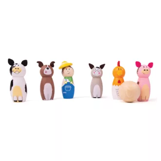 Bigjigs Toys - Fa kugli farm - JátékManufaktúra