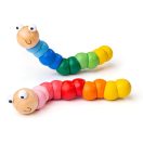 Bigjigs Toys - Fa színes kukac 1 db - JátékManufaktúra