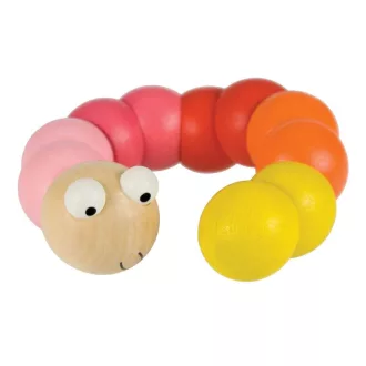 Bigjigs Toys - Fa színes kukac 1 db - JátékManufaktúra