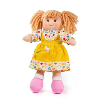 Bigjigs Toys - Textilbaba Daisy 28 cm - JátékManufaktúra