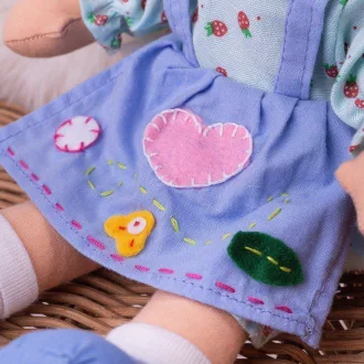 Bigjigs Toys - Textilbaba Grace 28 cm - JátékManufaktúra
