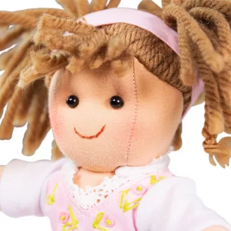 Bigjigs Toys - Textilbaba Rose 28 cm - JátékManufaktúra