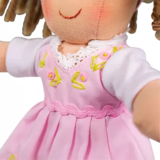 Bigjigs Toys - Textilbaba Rose 28 cm - JátékManufaktúra