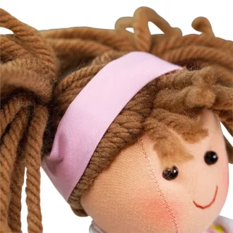 Bigjigs Toys - Textilbaba Rose 28 cm - JátékManufaktúra
