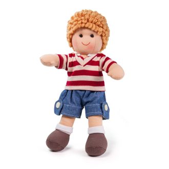 Bigjigs Toys - Textilbaba Harry, 28 cm - JátékManufaktúra