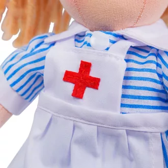 Bigjigs Toys - Textilbaba nővérke Nancy 28 cm - JátékManufaktúra