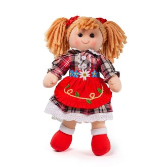 Bigjigs Toys - Textilbaba Mandie 34 cm - JátékManufaktúra