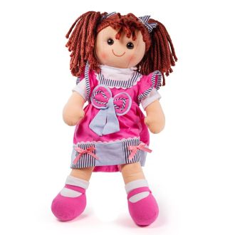 Bigjigs Toys - Textilbaba Emma 38 cm - JátékManufaktúra