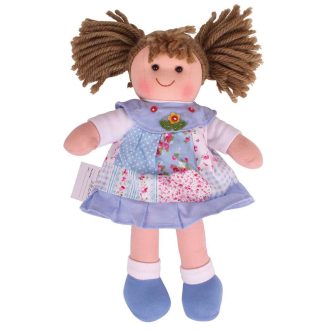 Bigjigs Toys - Textilbaba Sarah 28 cm - JátékManufaktúra