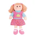 Bigjigs Toys - Textilbaba Susie 38 cm - JátékManufaktúra