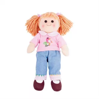 Bigjigs Toys - Textilbaba Molly 38 cm - JátékManufaktúra