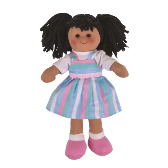 Bigjigs Toys - Textilbaba Kira 28 cm - JátékManufaktúra
