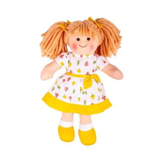 Bigjigs Toys - Textilbaba Zoe 28 cm - JátékManufaktúra