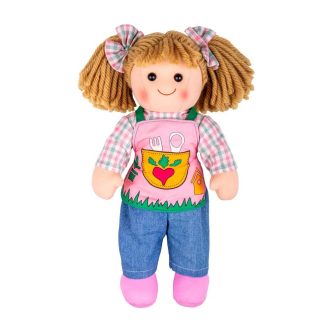 Bigjigs Toys - Textilbaba Elsie 34 cm - JátékManufaktúra