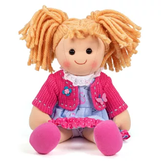 Bigjigs Toys - Textilbaba Maggie 34 cm - JátékManufaktúra