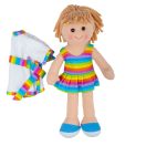 Bigjigs Toys - Textilbaba Michelle 34 cm - JátékManufaktúra