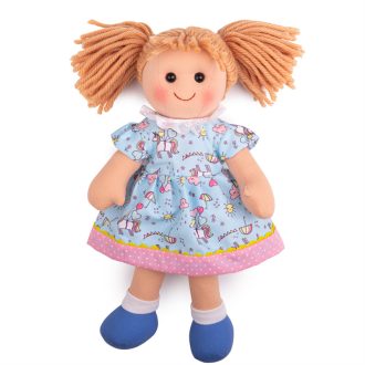 Bigjigs Toys - Textilbaba Olivia 34 cm - JátékManufaktúra