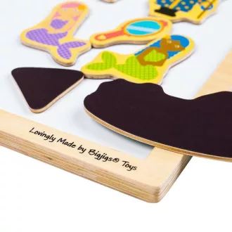 Bigjigs Toys - Fa mágneses tábla - JátékManufaktúra