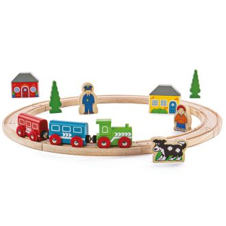 Bigjigs Rail - Első vonatpályám 19 db - JátékManufaktúra