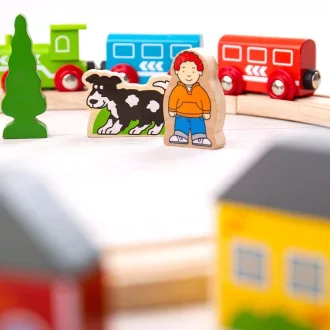 Bigjigs Rail - Első vonatpályám 19 db - JátékManufaktúra
