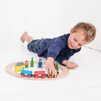 Bigjigs Rail - Első vonatpályám 19 db - JátékManufaktúra