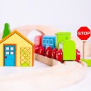 Bigjigs Rail - Nyolcas fa vonatpálya - JátékManufaktúra