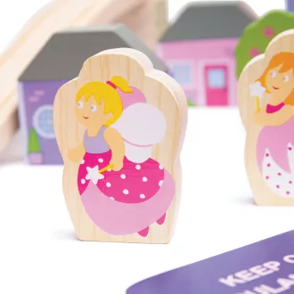 Bigjigs Rail - Nagy fa vonatpálya hercegnő - JátékManufaktúra