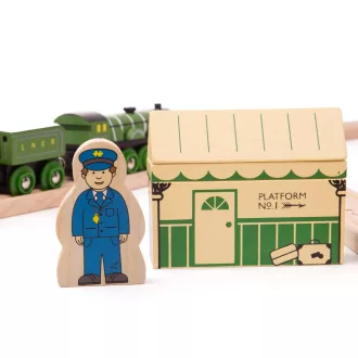 Bigjigs Rail - Flying Scotsman fa vonatpálya - JátékManufaktúra