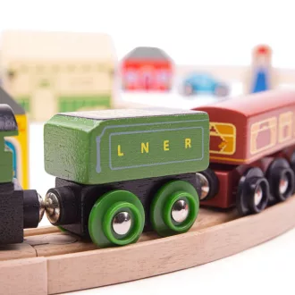 Bigjigs Rail - Flying Scotsman fa vonatpálya - JátékManufaktúra