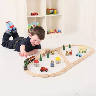 Bigjigs Rail - Flying Scotsman fa vonatpálya - JátékManufaktúra