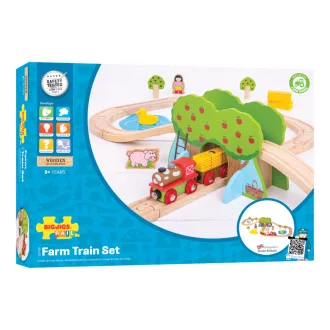 Bigjigs Rail - Farmás fa vonatpálya - JátékManufaktúra