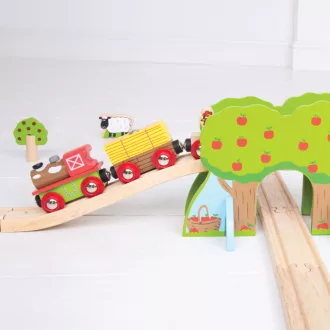 Bigjigs Rail - Farmás fa vonatpálya - JátékManufaktúra