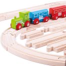 Bigjigs Rail - Fa sínkészlet 24 db - JátékManufaktúra