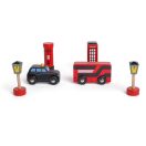 Bigjigs Rail - Fa közlekedési táblák készlet - JátékManufaktúra