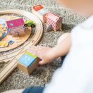 Bigjigs Rail - Tengerpart takarítás fa vonatpálya 70 db - JátékManufaktúra