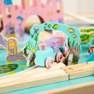 Bigjigs Rail - Asztali vonatpálya tengeri világ - JátékManufaktúra