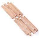 Bigjigs Rail - Hosszú egyenes sín 21 cm (4 db) - JátékManufaktúra