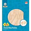 Bigjigs Rail - Fa sín hármas váltó (2 db) - JátékManufaktúra