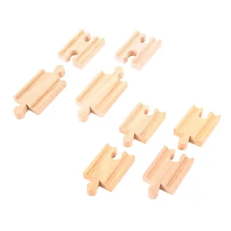 Bigjigs Rail - Sínszettek összekötője 7 cm (8 db) - JátékManufaktúra