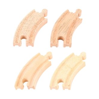 Bigjigs Rail - Rövid kör sín 10 cm (4 db) - JátékManufaktúra