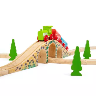 Bigjigs Rail - Fa híd sínhez - JátékManufaktúra