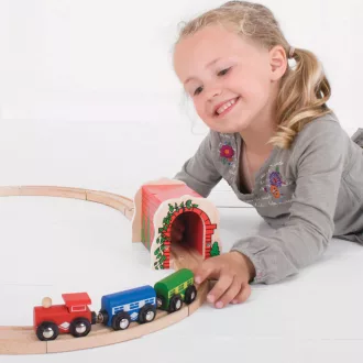 Bigjigs Rail - Tégla vasúti alagút - JátékManufaktúra
