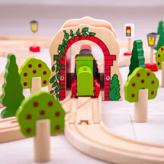 Bigjigs Rail - Tégla vasúti alagút - JátékManufaktúra