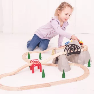 Bigjigs Rail - Magashegyi pályaszett - JátékManufaktúra