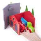 Bigjigs Rail - Tégla depó 2 vonathoz - JátékManufaktúra