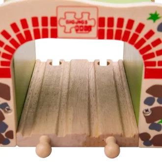 Bigjigs Rail - Dupla vasúti alagút - JátékManufaktúra