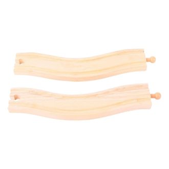 Bigjigs Rail - Íves sín 22 cm (2 db) - JátékManufaktúra