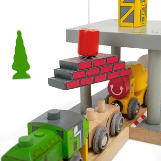 Bigjigs Rail - Nagy daru sárga - JátékManufaktúra